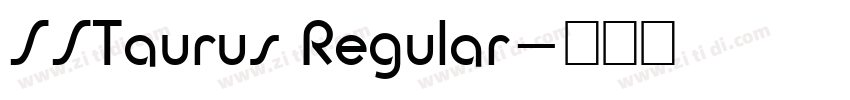SSTaurus Regular字体转换